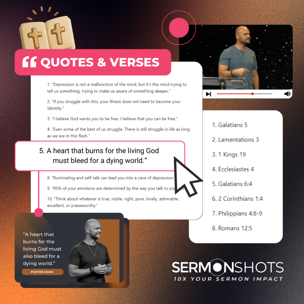 Discover the AI Church Quotes and Versus Feature - Sermon Shots