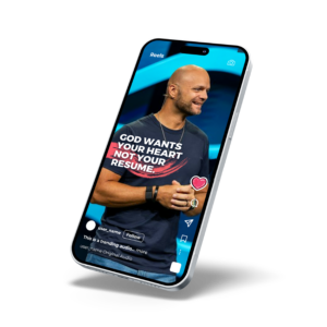Sermon clip on a phone