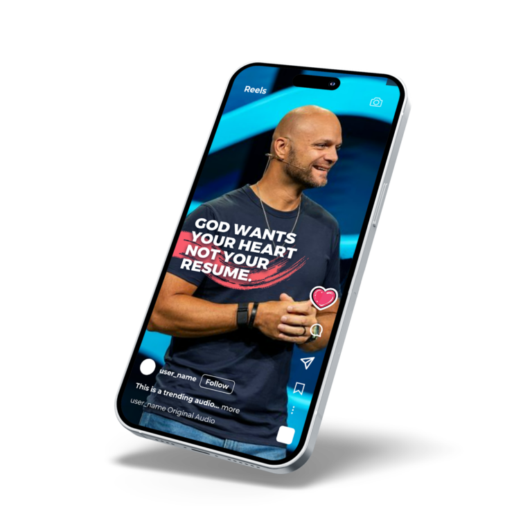 Sermon clip on a phone